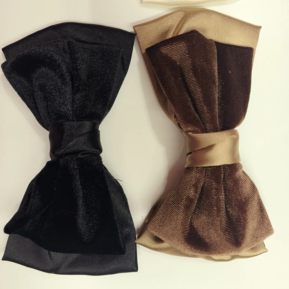 Elegant Satin Hair Bows Set Of 6